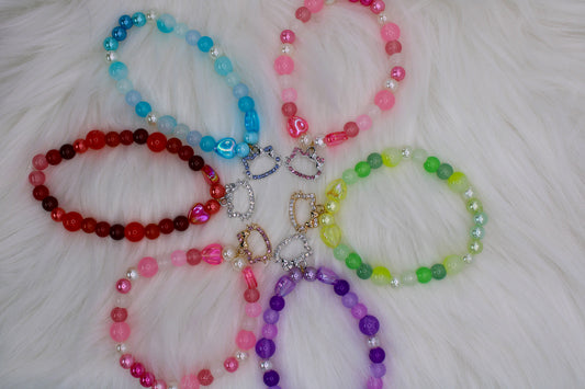 Kitty Bead Bracelet