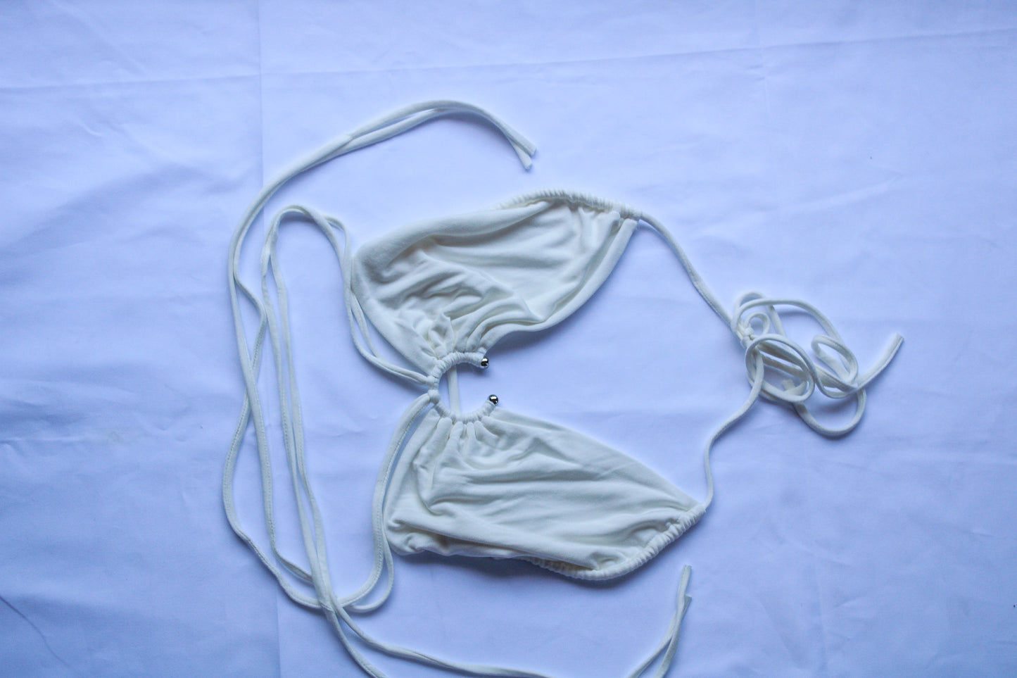 Off White Halter Top