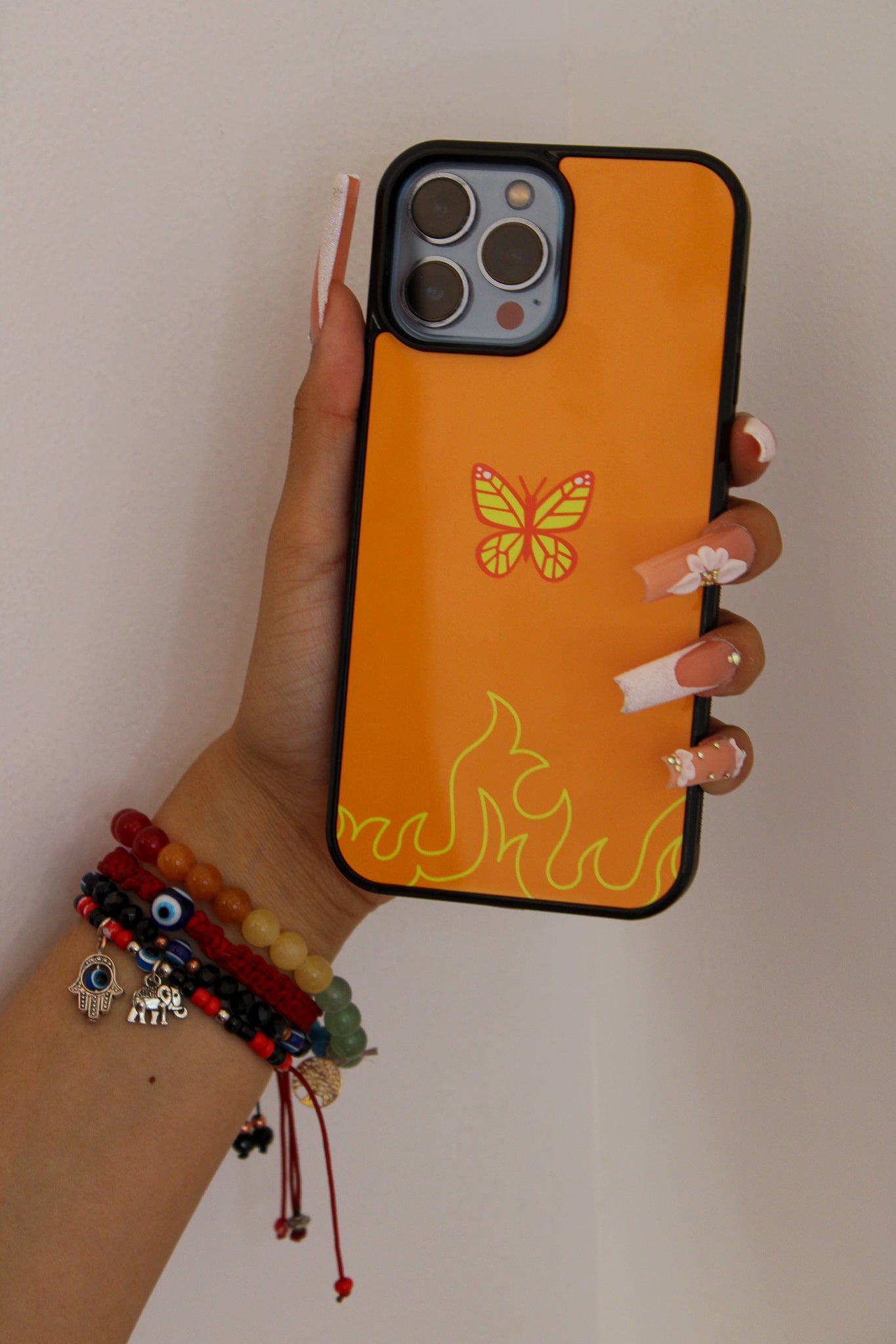 Orange Butterfly Phone Case