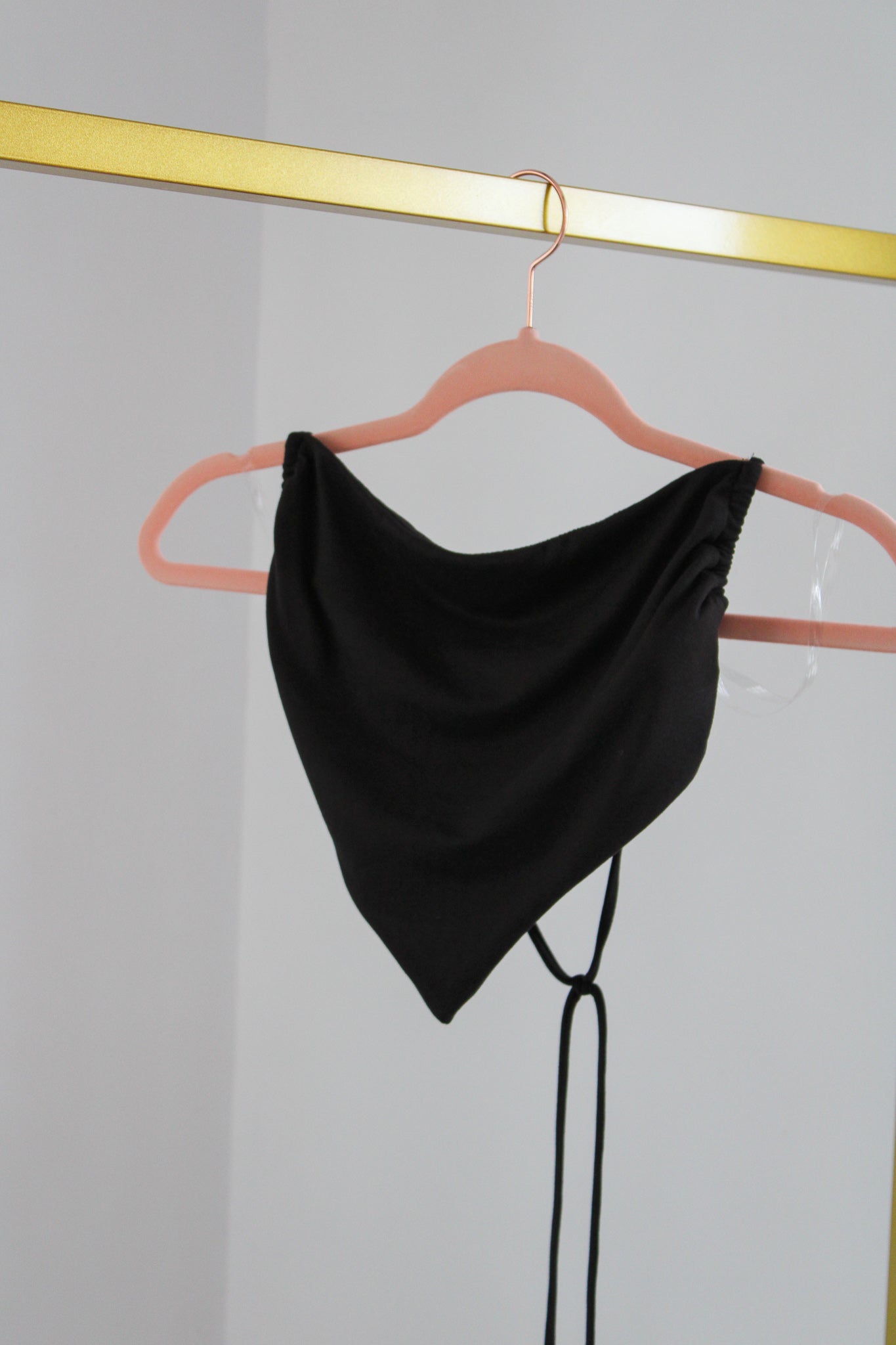 Black Halter Crop Top