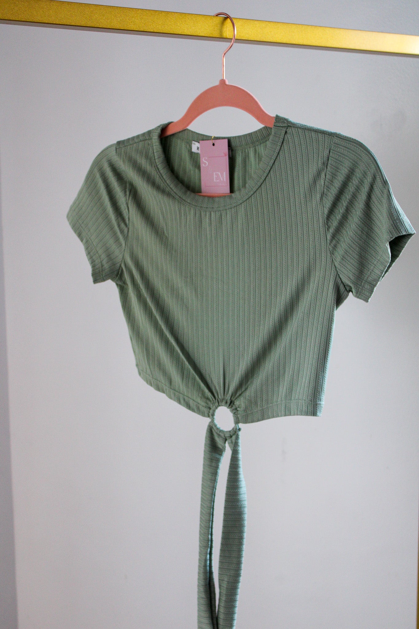 Sage Crop Top