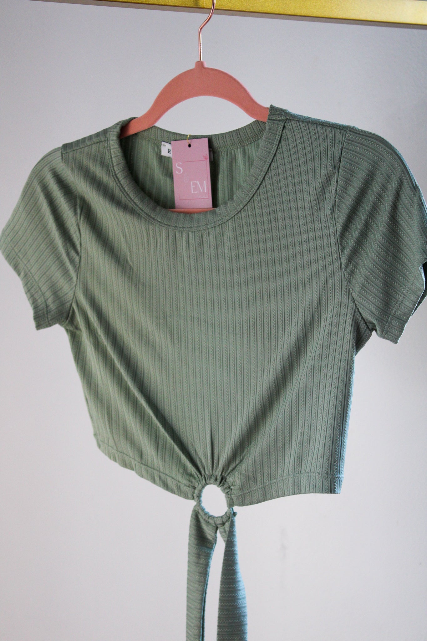 Sage Crop Top