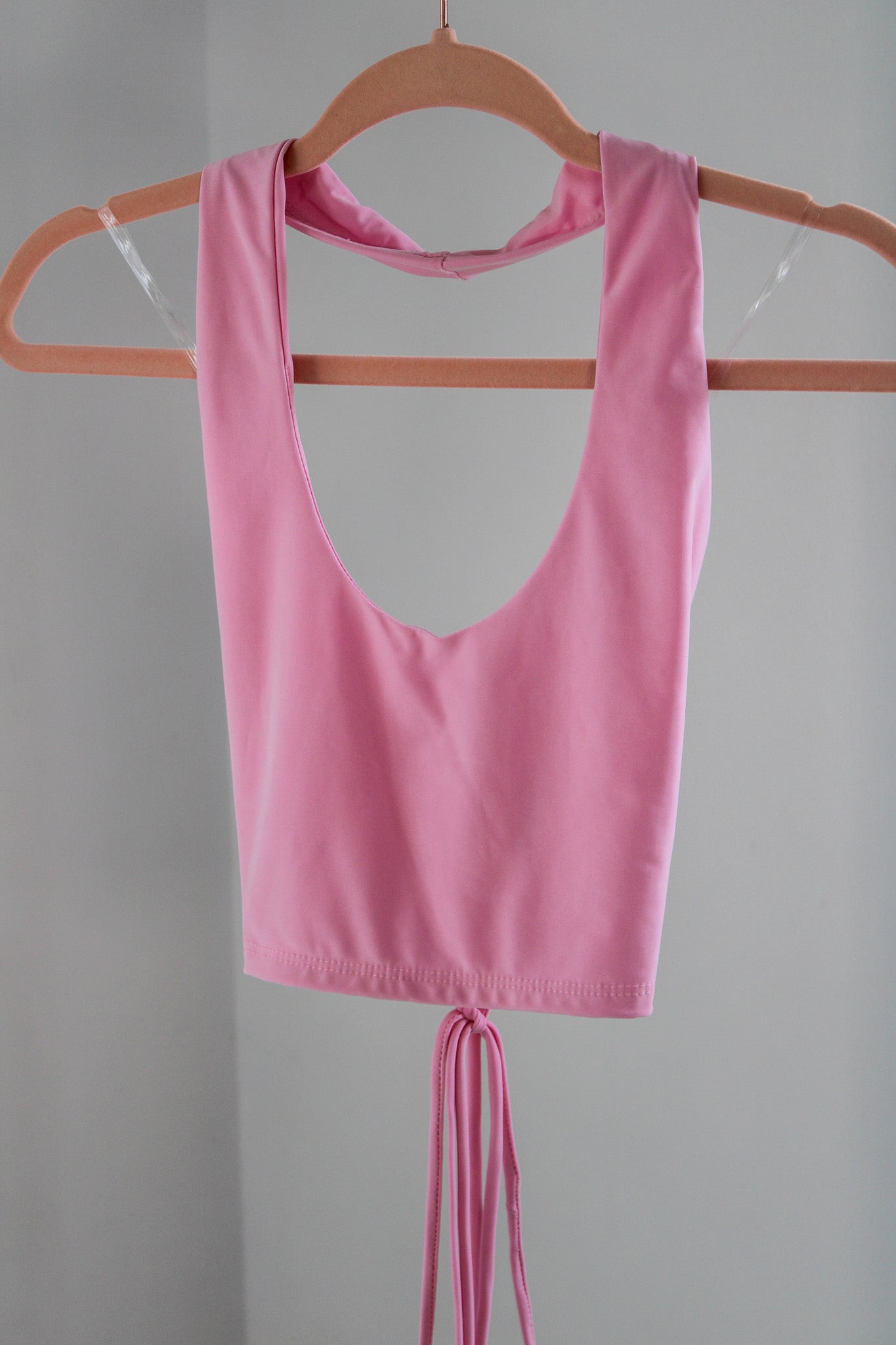 Bubble Gum Pink Crop Top