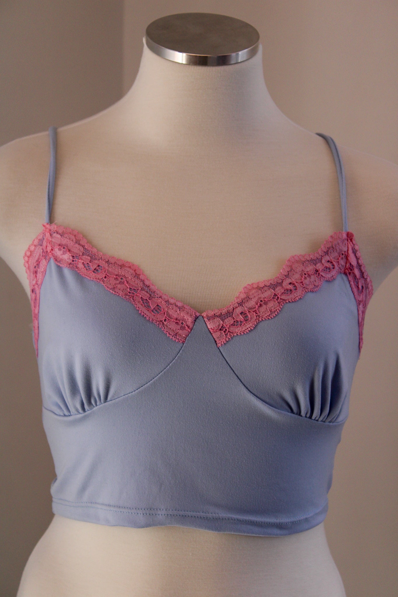 Light Blue Cami Crop Top