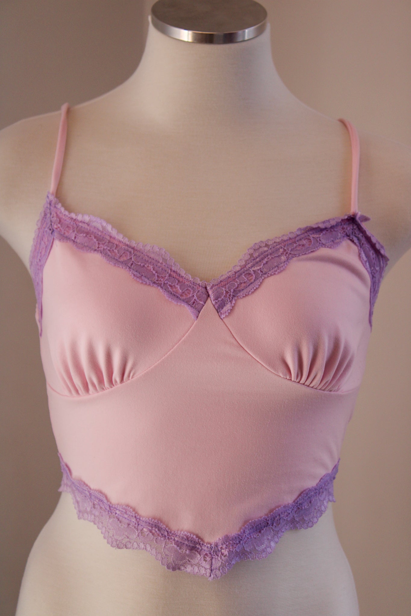 Light Pink Cami Crop Top