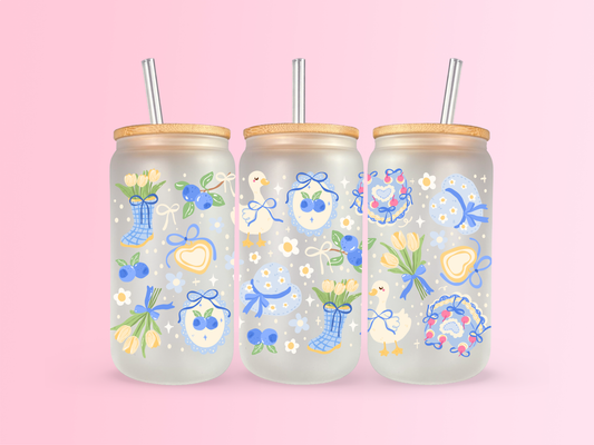 Blue Garden 16oz Cup