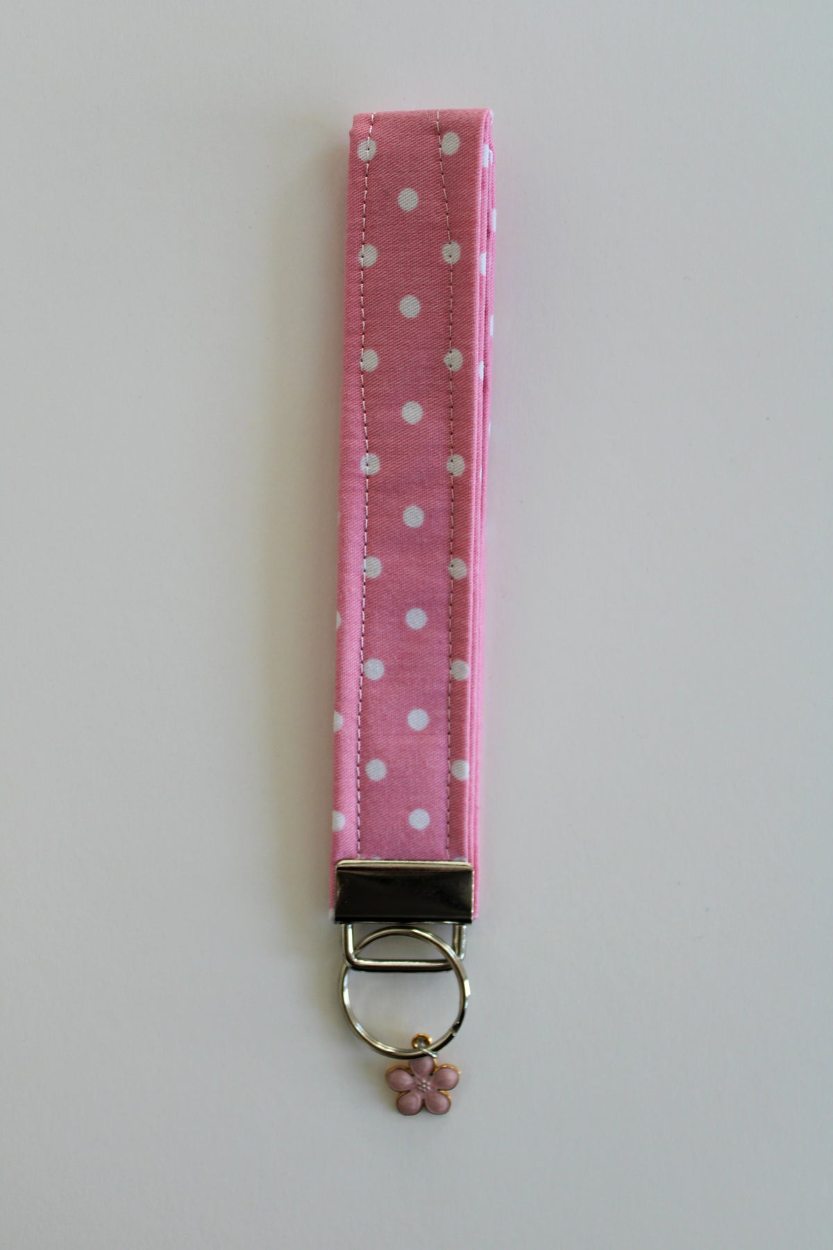Pink Polkadot Wristlet