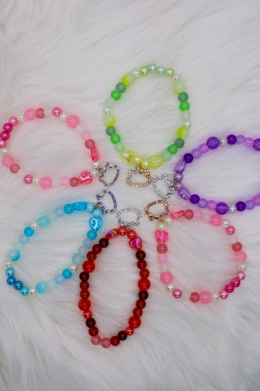 Kitty Bead Bracelet