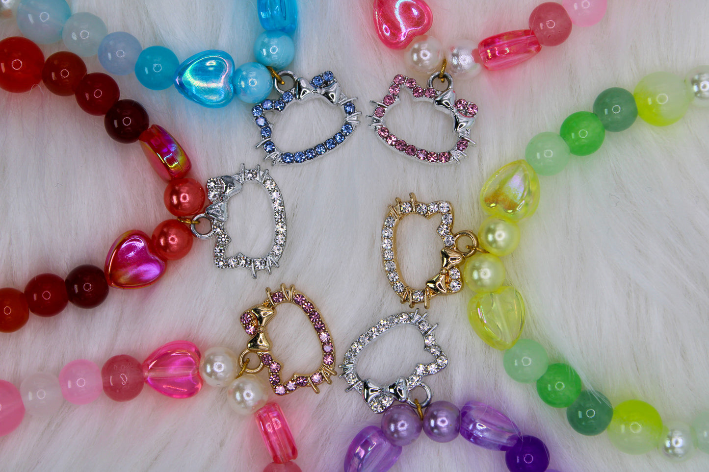 Kitty Bead Bracelet