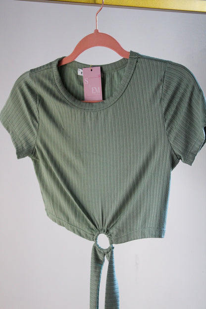 Sage Crop Top